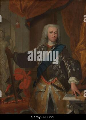 William IV (1711-51), Prinz von Oranien. Datierung: 1730 - 1753. Maße: H 76,5 cm x W 58,5 cm, d 14,5 cm. Museum: Rijksmuseum, Amsterdam. Autor: Hans Hysing (zugeschrieben). Stockfoto