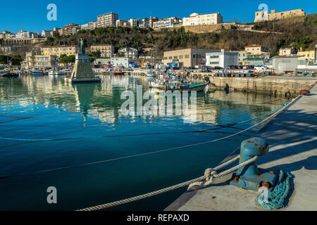 Adria, der Hafen von Ortona. Abruzzen, Italien Stockfoto