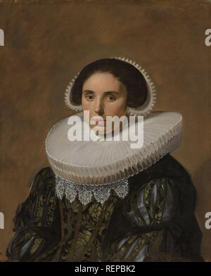 Porträt einer Frau. Dating: C. 1635. Maße: Support: h 79,5 cm x W 66,5 cm. Museum: Rijksmuseum, Amsterdam. Autor: FRANS HALS. Hals, Frans I. Stockfoto