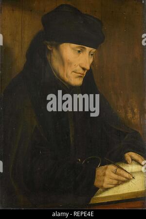 Portrait von Desiderius Erasmus. Dating: Nach C. 1535. Maße: Support: H 39 cm x W 27,1 cm. Museum: Rijksmuseum, Amsterdam. Autor: Quinten Massijs (I) (Kopieren nach). MATSYS, Quentin. MASSYS, Quentin. Stockfoto