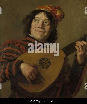 Der Lautenspieler. Dating: C. 1623 - 1624. Maße: Support: H 67 cm x W 60 cm; d 4cm. Museum: Rijksmuseum, Amsterdam. Autor: Frans Hals (Kopieren nach). Hals, Frans I. Stockfoto