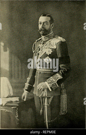 . Die Wwu: offizielles Organ des Australasian Ornithologists' Union. Ornithologie; Vögel. Die Emu, Bd. X. PLATTE XL.. Seine Majestät König George (Co-PatronR.A.O.U.) AUS EINEM FOTO. Von W. UND D. DOWNEY. LONDON, S. W.. Bitte beachten Sie, dass diese Bilder sind von der gescannten Seite Bilder, die digital für die Lesbarkeit verbessert haben mögen - Färbung und Aussehen dieser Abbildungen können nicht perfekt dem Original ähneln. extrahiert. Royal Australasian Ornithologists' Union. Melbourne: Royal Australasian Ornithologists Union Stockfoto