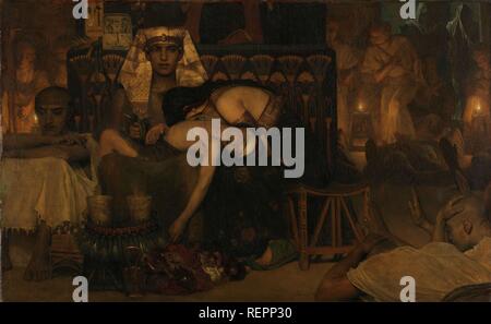 Der Tod der Erstgeborenen des Pharao. Dating: 1872. Maße: H 77 cm x w 124,5 cm. Museum: Rijksmuseum, Amsterdam. Autor: Lourens Alma Tadema. Lawrence Alma-Tadema. - ALMA TADEMA, Sir Lawrence. Stockfoto