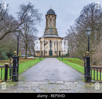 Saltaire Vereinigte Reformierte Kirche, West Yorkshire, England. Stockfoto