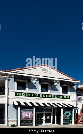 Rätsel Escape-zimmer, Myrtle Beach, SC USA Stockfoto