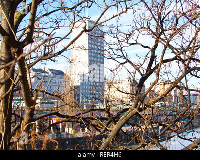 Stadt Wien im Januar Stockfoto
