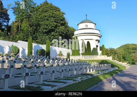 Friedhof in Lemberg. Gräber von polnischen Soldaten an lychakiv Friedhof in Lemberg. Gräber der Verteidiger von Lemberg auf lychakiv Friedhof in Lemberg Stockfoto