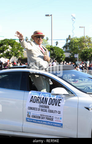 Los Angeles, Kalifornien, USA. 21. Januar, 2019. Der Martin Luther King, Jr. "34th jährliche Königreich Day Parade" in Los Angeles, Kalifornien am 21. Januar 2019. Credit: Sheri Determan/Alamy leben Nachrichten Stockfoto