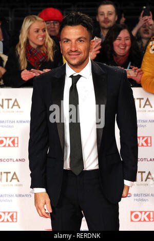 London, Großbritannien. 22 Jan, 2019. Peter Andre, National Television Awards, die O2, London, UK, 22. Januar 2019, Foto von Richard Goldschmidt Credit: Rich Gold/Alamy leben Nachrichten Stockfoto
