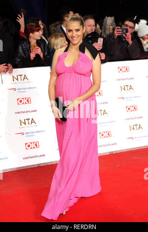 London, Großbritannien. 22 Jan, 2019. Teresa Palmer, National Television Awards, der O2, London, UK, 22. Januar 2019, Foto von Richard Goldschmidt Credit: Rich Gold/Alamy leben Nachrichten Stockfoto