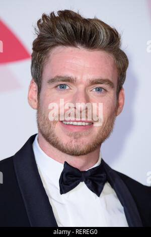 London, Großbritannien. 22 Jan, 2019. LONDON, GROSSBRITANNIEN. Januar 22, 2019: Richard Madden auf nationaler TV Awards 2019 in der O2 Arena in London. Bild: Steve Vas/Featureflash Credit: Paul Smith/Alamy leben Nachrichten Stockfoto