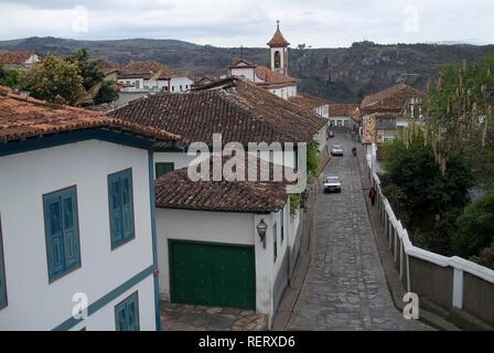 Nossa Senhora do Carmo Kirche, Diamantina, Weltkulturerbe der UNESCO, Minas Gerais, Brasilien Stockfoto