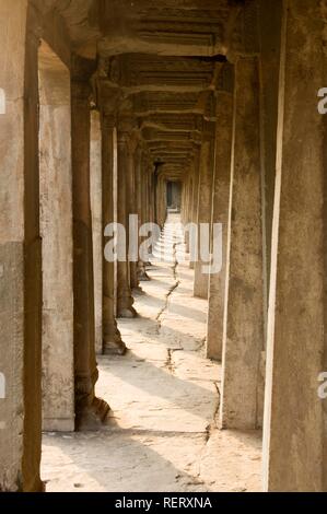Südliche Galerie, Angkor Wat, Weltkulturerbe der UNESCO, Siem Reap, Kambodscha, Südostasien Stockfoto