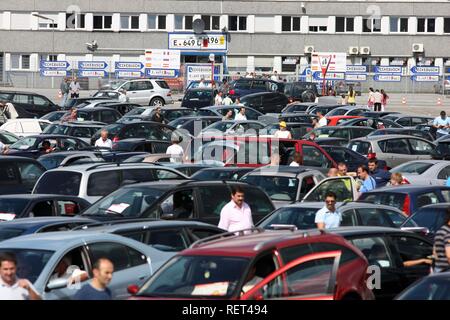 Gebrauchtwagen, privater wöchentlich Auto Mart, Essen-Bergeborbeck, Nordrhein-Westfalen Stockfoto