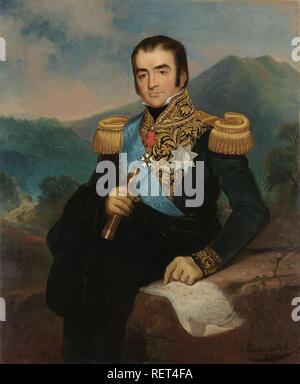 Posthume Portrait von Herman Willem Daendels, Generalgouverneur von Niederländisch-ostindien. Dating: 1838. Ort: Niederlande. Maße: h 119 cm x W 98 cm; d 6cm. Museum: Rijksmuseum, Amsterdam. Autor: Raden Saleh (Bastaman Sarief auf Objekt erwähnt). Stockfoto