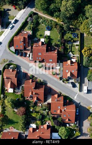 One-Familie Häusern und Mehrfamilienhäusern, Immobilien, Münster, Nordrhein-Westfalen Stockfoto