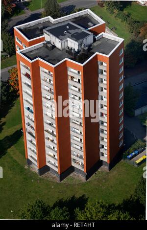 Wohn-, mehrstöckiges Gebäude, Stadtzentrum von Münster, Nordrhein-Westfalen Stockfoto