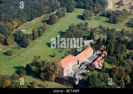 Wasserschloss Wilkinghege, Golf und Country House Hotel im Nordwesten von Münster, Nordrhein-Westfalen Stockfoto