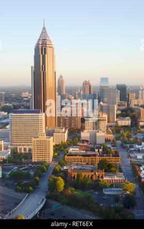 Georgia's wunderschöne Skyline in Atlanta Stockfoto