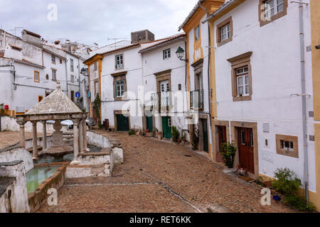 Fonte da Vila in Castelo de Vide, Alentejo, Portugal Stockfoto