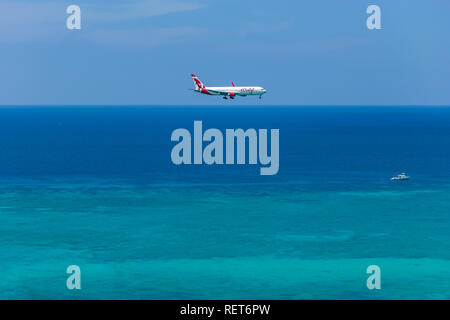 Montego Bay, Jamaika - 27. März 2015: Air Canada Flugzeug Der Sangster International Airport (Mbj) in Montego Bay, Jamaika Stockfoto