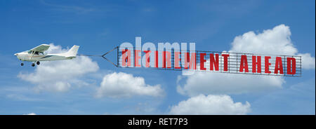 Ruhestand Banner Stockfoto