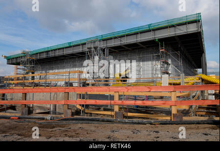 Baustelle, Neue Nationalgalerie, Potsdamer Straße, Mitte, Berlin, Deutschland Stockfoto