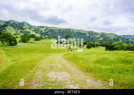 Trail in Sunol regionale Wildnis, Osten San Francisco Bay Area, Kalifornien Stockfoto