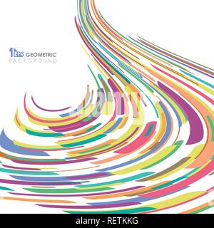 Zusammenfassung der bunten Streifen Linienmuster Netzlinie Hintergrund. Vector EPS 10. Stock Vektor