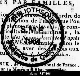 . Histoire Naturelle de vÃ©gÃ©taux classÃ©s par Familles [microforme]: Avec la Citation de la classe et de l'ordre de LinnÃ©, et l'Angabe de l'usage que l'on peut faire des Plantes dans les Arts, le Commerce, l'agriculture, Le Jardinage, la mÃ©Decine, etc. des zahlen dessinÃ©es d'Après-ski Natur, et un-Gattungen complet, selon le systÃ¨me de LinnÃ©, avec De renvois aux Familles naturelles de A.L. de Jussieu. Botanique; Botanik. ivb Histoire Naturelle DES VÃGÃTAUX, CLASSÃS PA Avec la citatio LinnÃ©, et 1' peut faire d Merce, l'a mÃ©decine, Natur, et u systÃ¨me de Familles natu Par J. B. Stockfoto