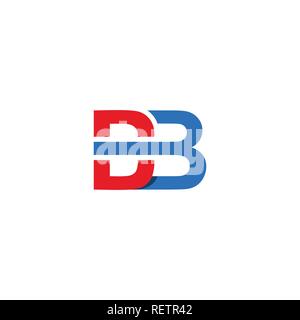 Schreiben DB Grafik, DB schreiben Logo vektor design. initial DB-Logo Vorlage. Stock Vektor