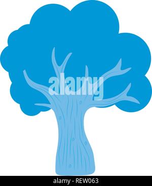 Baum Symbol auf weißem Hintergrund, Vector Illustration Stock Vektor