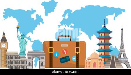 Reisegepäck Cartoon Stock Vektor