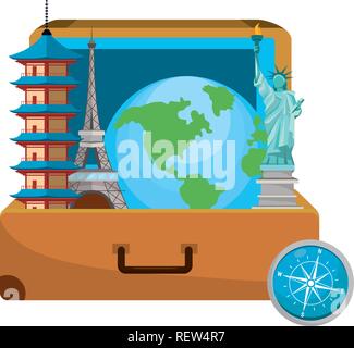 Reisegepäck Cartoon Stock Vektor