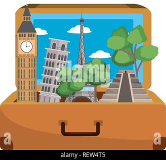 Reisegepäck Cartoon Stock Vektor