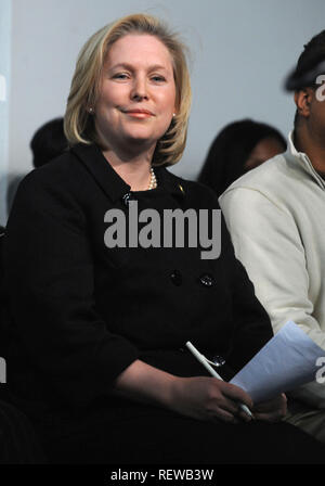 Senator designierte Kirsten Gillibrand Auftakt eines landesweiten "Zuhören Tour' an der Nationalen Aktion Netzwerk in Harlem, New York City. 24. Januar 2009. Credit: Dennis Van Tine/MediaPunch Stockfoto