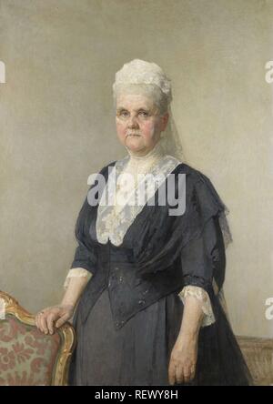 Königin Emma,?? Prinzessin von waldeck-pyrmont. Der Witwe von König William III. Dating: 1918. Maße: H 99 cm x W 70 cm. Museum: Rijksmuseum, Amsterdam. Autor: Jan Veth (auf Objekt erwähnt). Stockfoto