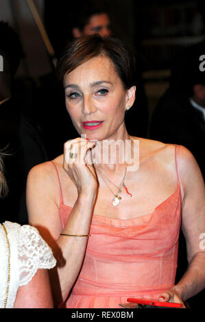 23.Mai 2017 - Cannes Kristin Scott Thomas besucht das 71. Festival von Cannes 2018. Stockfoto