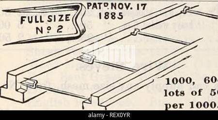 . Dreer der Großhandel Preisliste/Henry A. Dreer.. Baumschule Katalog. Maschine. HAND MAUK. OutBlde Diam. 27 in. 25 in. 23 in. 21 in. 18 in. 16 in. 14 in. 13. 12 in. Länge der Stabkirche. 24 in $ 6,50 22 5,00 20 4,25 18 3,60 16 3,25 14 2,50 12 2,25 11 2,00 10 1,75 außerhalb Uiam. 27 25 23 21 19 Jin. 18 in. 16^in. 15 in. 14 in. Länge der Stabkirche. 24 in $ 4,75 22 4,35 20 3,75 18 3,15 16 2,50 14 2,25 13 2,00 12 1,75 10 in.. 1.50. Patent Anlage Bett Tuch, für die Schattierung -. Licht grade, 4 cts. pro Yard; pro Stück über 65 Yards, 3 J cts. pro Hof. M Stockfoto