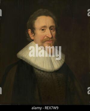 Portrait von Hugo Grotius, Jurist. Dating: 1631. Maße: Support: H 63 cm x W 55 cm; d 6,6 cm. Museum: Rijksmuseum, Amsterdam. Autor: Michiel Jansz van Mierevelt (Werkstatt). Stockfoto