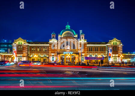 Seoul, Korea - Oktober 22, 2018: Alte Seoul Station, Keijo (Gyeongseong) Station. Stockfoto