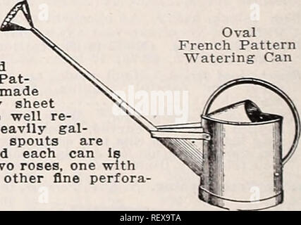 . Dreer der Großhandel Katalog für Floristen: Winter - Frühling - Sommer 1938. Die Glühbirnen (Pflanzen) Kataloge; Gemüse; Blumen Samen Samen Kataloge Kataloge; Baumschulen (Gartenbau) Kataloge; Gartengeräte und Zubehör Kataloge. Vasen, Floristen Metall. Deutlich gemacht Vasen, entweder in Gal versorgt werden können - vanized oder grün lackiert. Tiefe 6 in 7 8 10 11 12 18 9 % 11 12 13 V-Jeweils 14% 0 40 45 50 55 65 75 $ 1 00 45 50 55 60 65, Doz. $ 4 40 5 00 5 50 6 00 6 50 8 25 10 50 5 00 5 50 6 00 6 50 7 50 Oval französische Muster Watering Can. Gießkannen. Oval, französische Muster und Rund. Englisch Pat-t Stockfoto