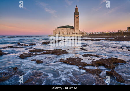 Hasan II Moschee in Casablanca, Marokko Stockfoto