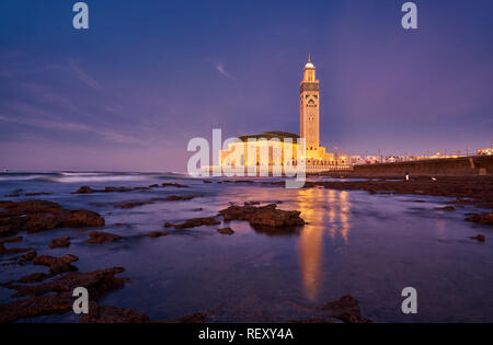 Hasan II Moschee in Casablanca, Marokko Stockfoto