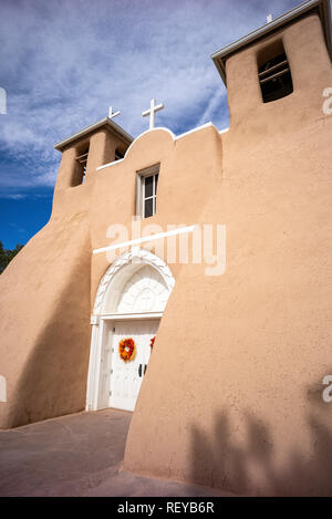 San Francisco De Asis adobe Kirche in Ranchos de Taos, New Mexico, USA Stockfoto