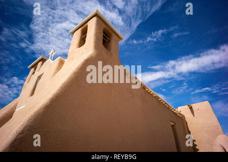 San Francisco De Asis adobe Kirche in Ranchos de Taos, New Mexico, USA Stockfoto