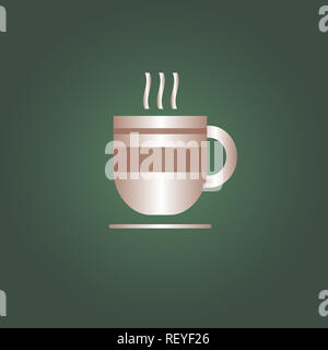 Kaffee Zeit nach Mahlzeiten-Vektor Stockfoto