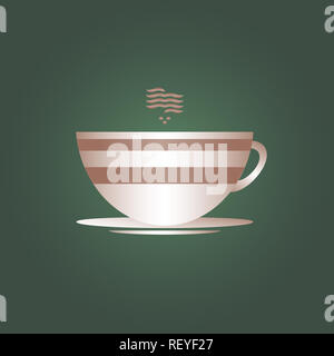 Kaffee Zeit nach Mahlzeiten-Vektor Stockfoto