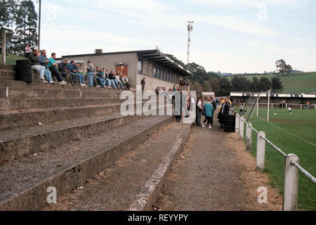 Allgemeine Ansicht eines Netherfield FC Football Ground, Parkside Road, Kendal, Cumbria, dargestellt am 18. September 1993 Stockfoto