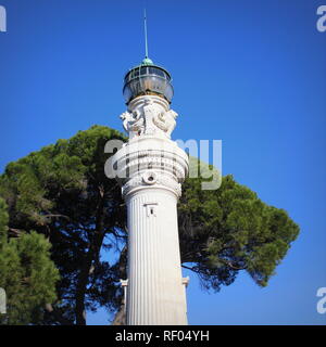 Weißen Leuchtturm im Park Gianicolo, Rom, Italien Stockfoto